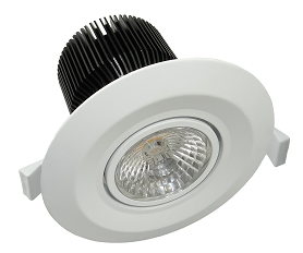 COB recessed spot downlight, side view