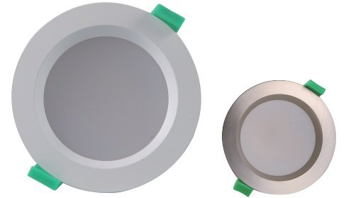 Die-cast aluminum recessed LED downlight, side view