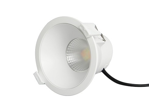 Plastic-coated aluminum COB recessed downlight